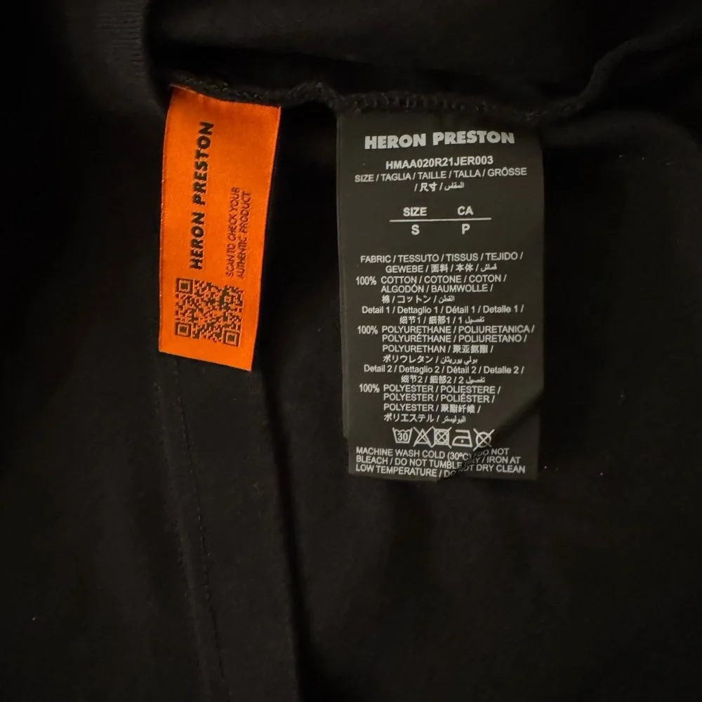 Heron Preston Black Tee T-shirt BRAND NEW - Picture 5 of 8